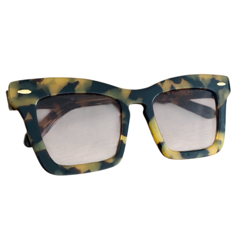 KAREN WALKER - BANKS RECTANGLE ACETATE SUNGLASSES